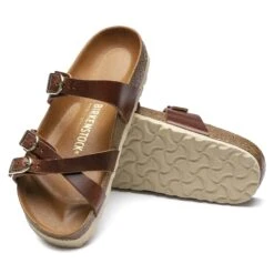 Birkenstock Franca Oiled Leather Cognac -Birkenstock Shop 1017568 sole