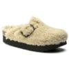 Boston Big Buckle Flex Platform Shearling Teddy Eggshell -Birkenstock Shop 1017677