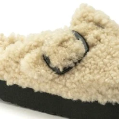 Boston Big Buckle Flex Platform Shearling Teddy Eggshell -Birkenstock Shop 1017677 detail 1