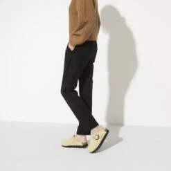 Boston Big Buckle Flex Platform Shearling Teddy Eggshell -Birkenstock Shop 1017677 f look f