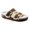 Birkenstock Arizona Shearling Kids Suede Leather Mink -Birkenstock Shop 1017792