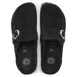 Birkenstock Buckley Suede Leather Black -Birkenstock Shop 1017826 top