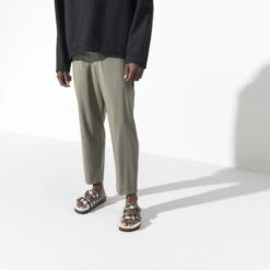 Birkenstock Arizona Shearling Wool Plaid White -Birkenstock Shop 1018114 f look m