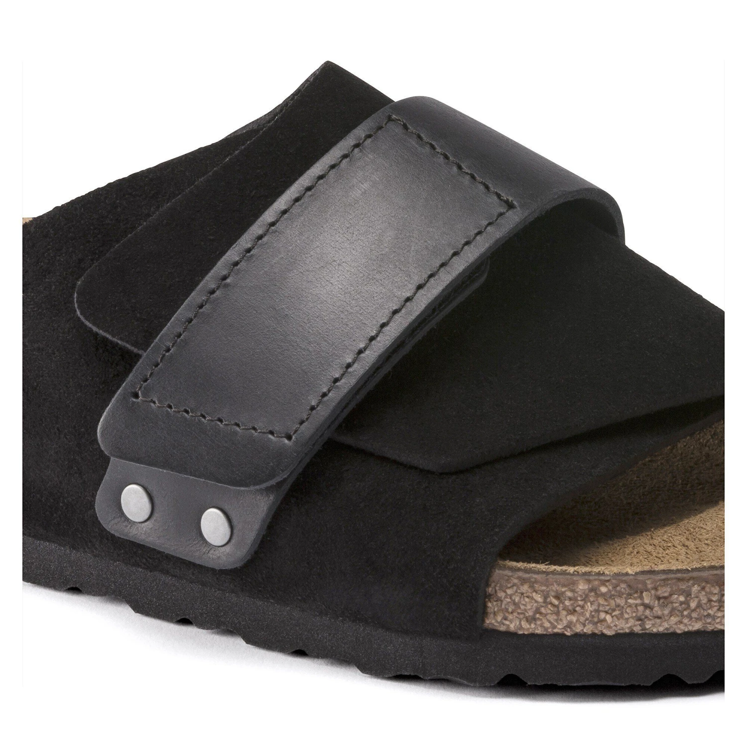 Birkenstock Kyoto Oiled Leather-Suede Leather Black 5 Birkenstock Kyoto Oiled Leather-Suede Leather Black - Image 5