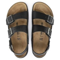 Birkenstock Milano Crosstown Men Oiled Leather Black -Birkenstock Shop 1018426 top