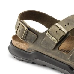 Birkenstock Milano Crosstown Men Oiled Leather Faded Khaki -Birkenstock Shop 1018427 detail 1