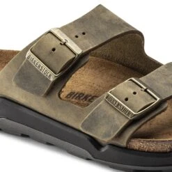 Birkenstock Arizona Crosstown Men Oiled Leather Faded Khaki -Birkenstock Shop 1018463 detail 1