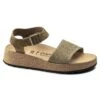Glenda Suede Leather-Textile Faded Khaki -Birkenstock Shop 1018534