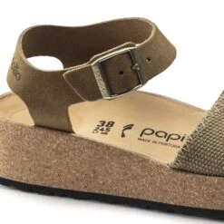 Glenda Suede Leather-Textile Faded Khaki 14 Glenda Suede Leather-Textile Faded Khaki -Birkenstock Shop 1018534 detail 1