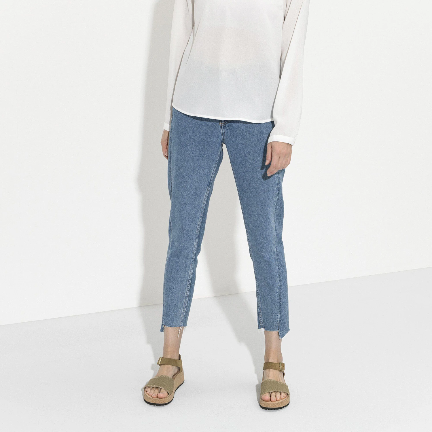 Glenda Suede Leather-Textile Faded Khaki 5 Glenda Suede Leather-Textile Faded Khaki - Image 5