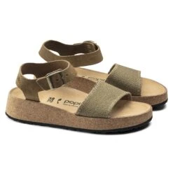 Glenda Suede Leather-Textile Faded Khaki 13 Glenda Suede Leather-Textile Faded Khaki -Birkenstock Shop 1018534 pair