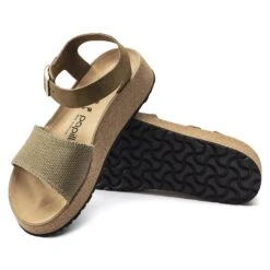 Glenda Suede Leather-Textile Faded Khaki 11 Glenda Suede Leather-Textile Faded Khaki -Birkenstock Shop 1018534 sole