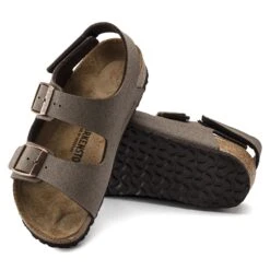 Birkenstock Milano HL Kids Birkibuc Mocha -Birkenstock Shop 1018637 sole