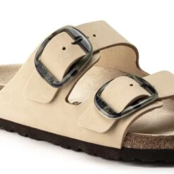 Birkenstock Arizona Big Buckle Nubuck Leather Almond -Birkenstock Shop 1018674 detail 1