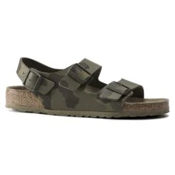 Birkenstock Milano Soft Footbed Birko-Flor Desert Soil Camo Green -Birkenstock Shop 1018780 side