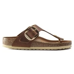 Birkenstock Gizeh Big Buckle Oiled Leather Cognac -Birkenstock Shop 1018785 side