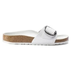 Birkenstock Madrid Big Buckle Leather White -Birkenstock Shop 1018866 side