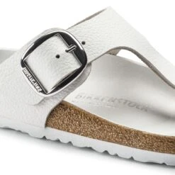 Birkenstock Gizeh Big Buckle Leather White -Birkenstock Shop 1018885 detail 1