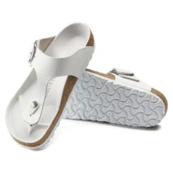 Birkenstock Gizeh Big Buckle Leather White -Birkenstock Shop 1018885 sole