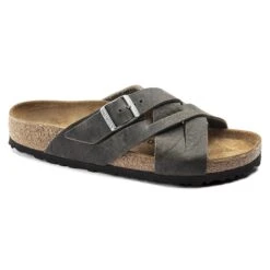 Birkenstock Lugano Oiled Leather Faded Khaki