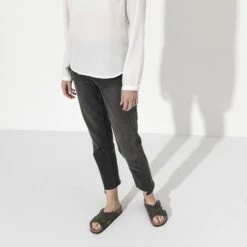 Birkenstock Lugano Oiled Leather Faded Khaki -Birkenstock Shop 1019024 f look f