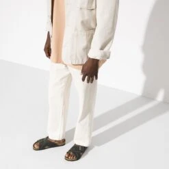 Birkenstock Lugano Oiled Leather Faded Khaki -Birkenstock Shop 1019024 f look m