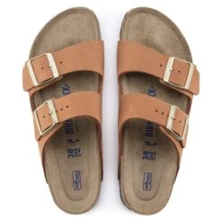 Birkenstock Arizona Soft Footbed Nubuck Leather Pecan -Birkenstock Shop 1019042 top