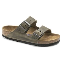 Birkenstock Arizona Soft Footbed Oiled Leather Faded Khaki