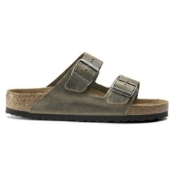 Birkenstock Arizona Soft Footbed Oiled Leather Faded Khaki -Birkenstock Shop 1019313 side