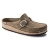 Birkenstock Buckley Suede Leather Gray Taupe