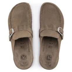 Birkenstock Buckley Suede Leather Gray Taupe 9 Birkenstock Buckley Suede Leather Gray Taupe -Birkenstock Shop 1019490 top