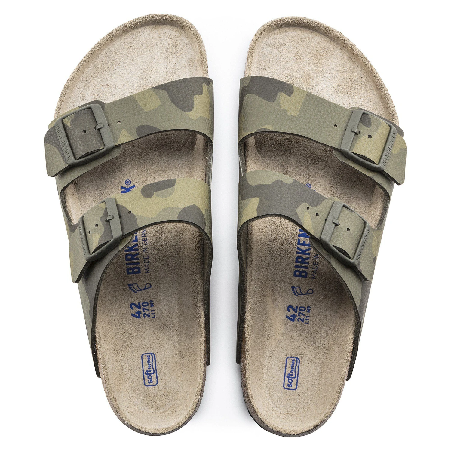 Birkenstock Arizona Soft Footbed Birko-Flor Desert Soil Camo Green 2 Birkenstock Arizona Soft Footbed Birko-Flor Desert Soil Camo Green - Image 2