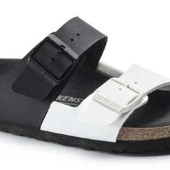 Birkenstock Arizona Split Birko-Flor Black/White -Birkenstock Shop 1019712 detail 1