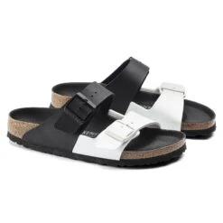 Birkenstock Arizona Split Birko-Flor Black/White -Birkenstock Shop 1019712 pair