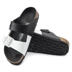 Birkenstock Arizona Split Birko-Flor Black/White -Birkenstock Shop 1019712 sole