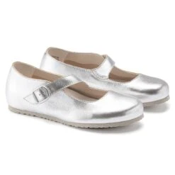 Birkenstock Tracy Leather Silver -Birkenstock Shop 1019729 pair