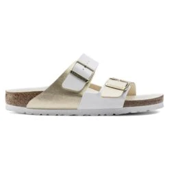 Birkenstock Arizona Split Birko-Flor White/Gold -Birkenstock Shop 1019996 side
