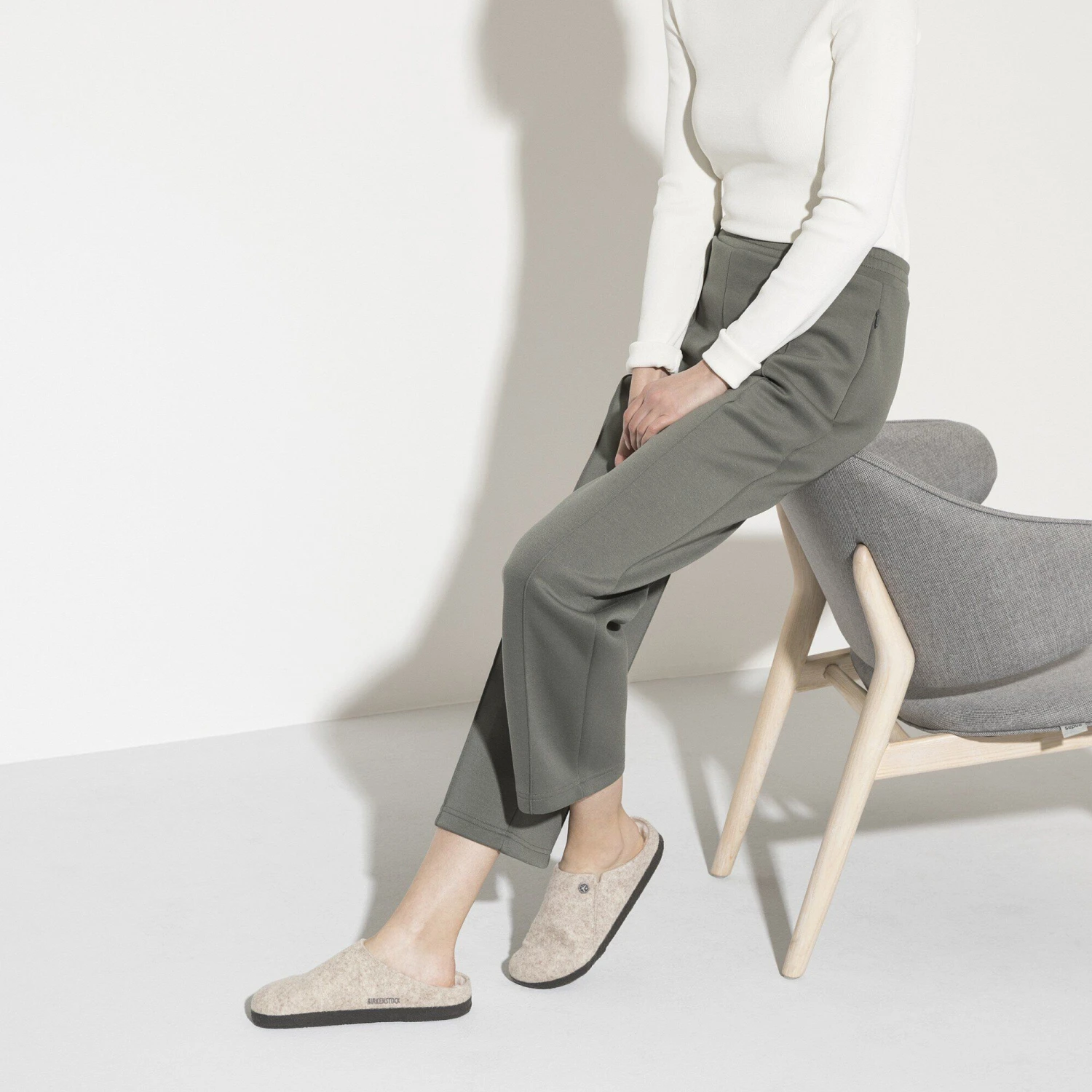 Birkenstock Zermatt Shearling Wool Felt Eggnog 7 Birkenstock Zermatt Shearling Wool Felt Eggnog - Image 7