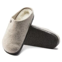 Birkenstock Zermatt Shearling Wool Felt Eggnog 24 Birkenstock Zermatt Shearling Wool Felt Eggnog -Birkenstock Shop 1020029 sole