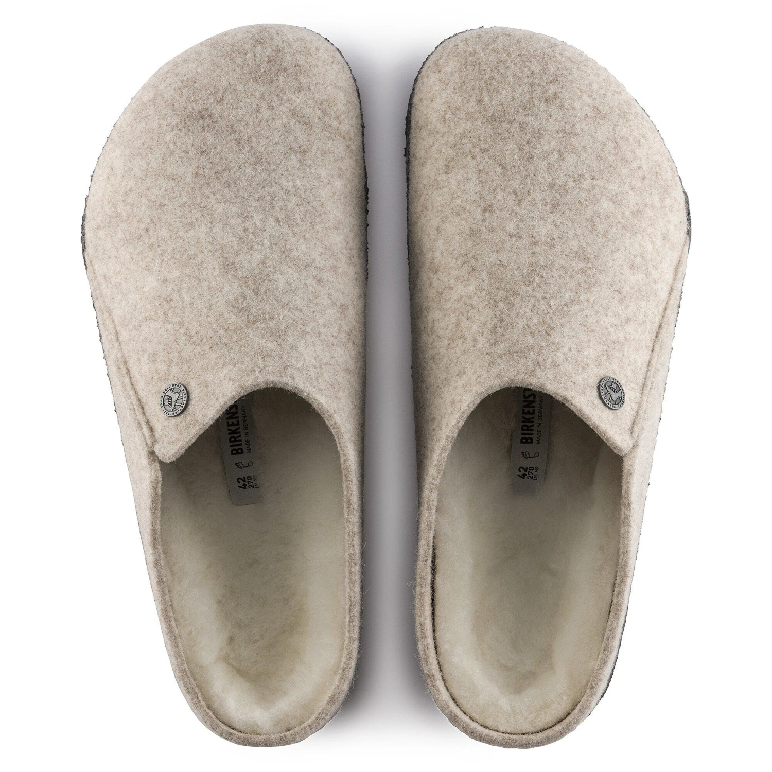 Birkenstock Zermatt Shearling Wool Felt Eggnog 3 Birkenstock Zermatt Shearling Wool Felt Eggnog - Image 3