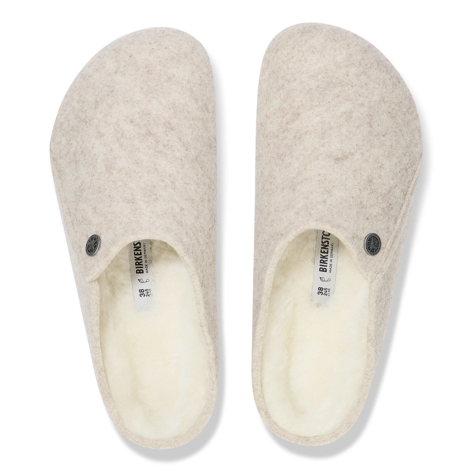 Birkenstock Zermatt Shearling Wool Felt Eggnog 4 Birkenstock Zermatt Shearling Wool Felt Eggnog - Image 4