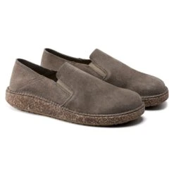 Birkenstock Callan Suede Leather Gray Taupe -Birkenstock Shop 1020103 pair