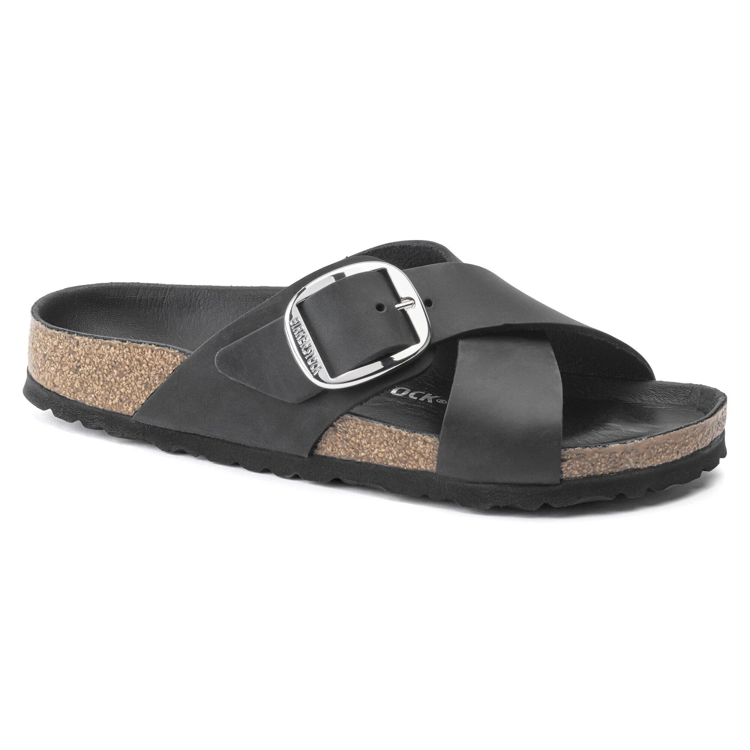 Birkenstock Siena Big Buckle Oiled Leather Black 1 Birkenstock Siena Big Buckle Oiled Leather Black