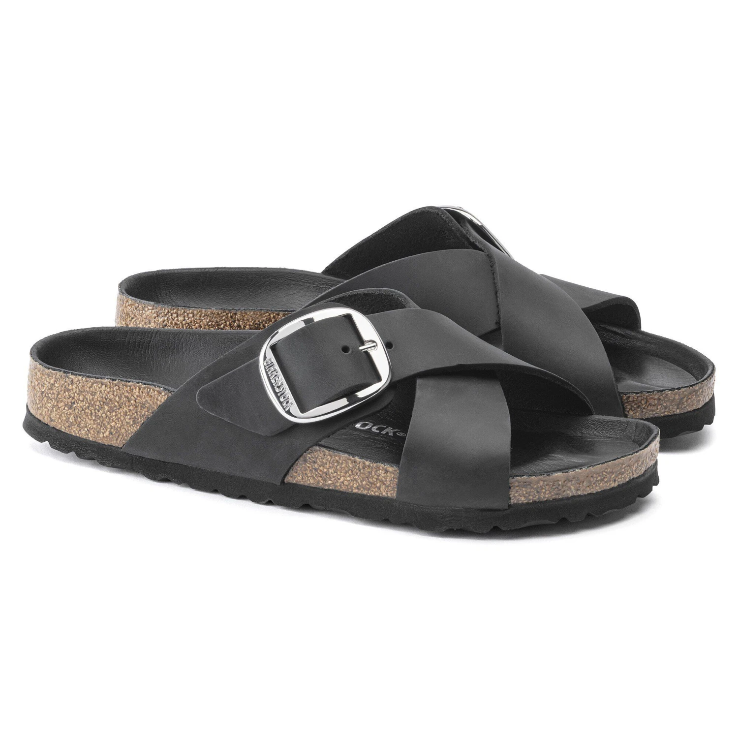 Birkenstock Siena Big Buckle Oiled Leather Black 4 Birkenstock Siena Big Buckle Oiled Leather Black - Image 4