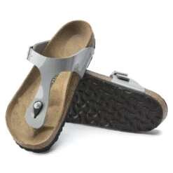 Birkenstock Gizeh Birko-Flor Patent Patent Alloy -Birkenstock Shop 1020171 sole