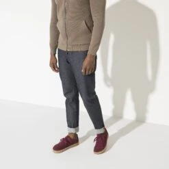 Birkenstock Bend Low Suede Leather Maroon -Birkenstock Shop 1020276 f look m