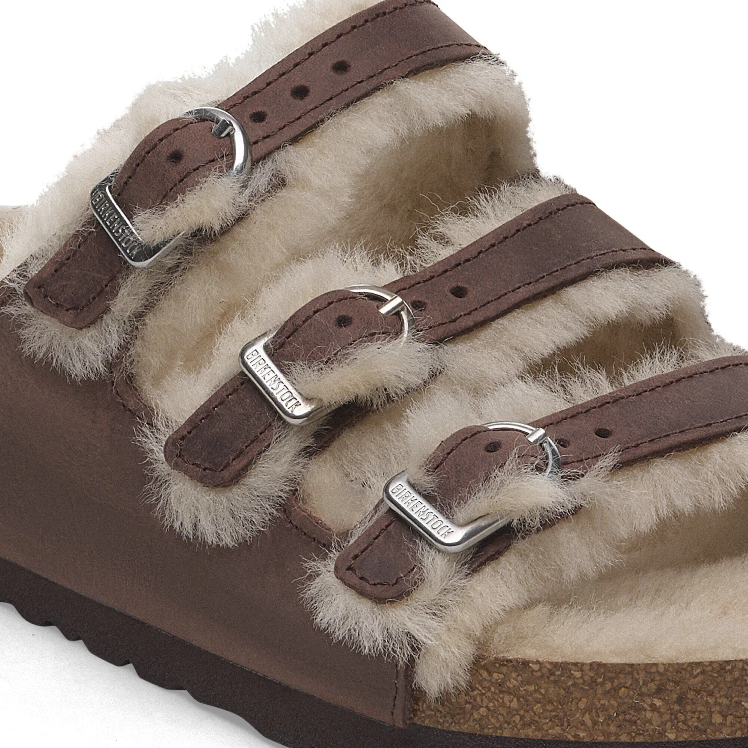 Birkenstock Florida Shearling Oiled Leather Habana 4 Birkenstock Florida Shearling Oiled Leather Habana - Image 4