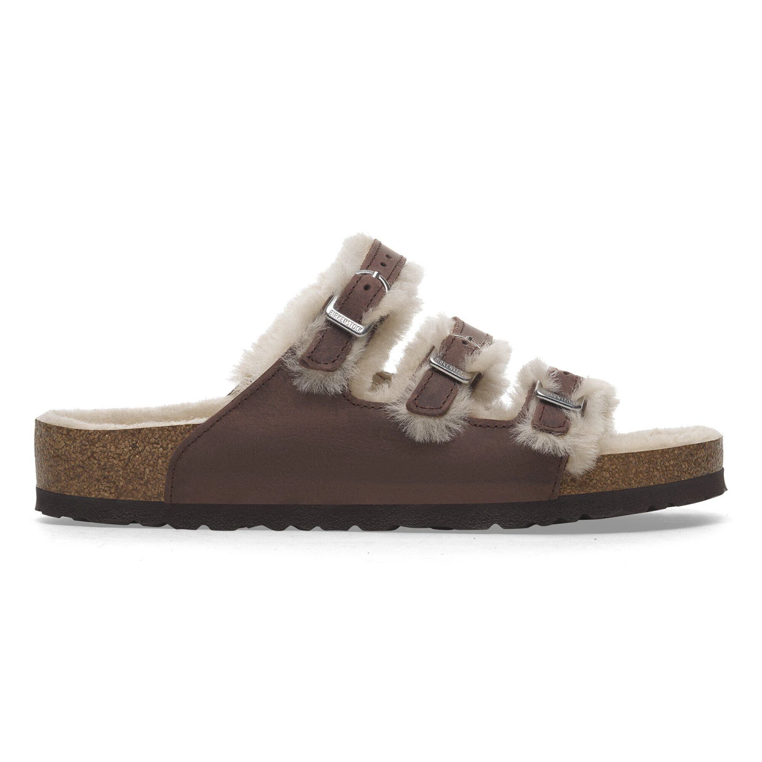 Birkenstock Florida Shearling Oiled Leather Habana 3 Birkenstock Florida Shearling Oiled Leather Habana - Image 3
