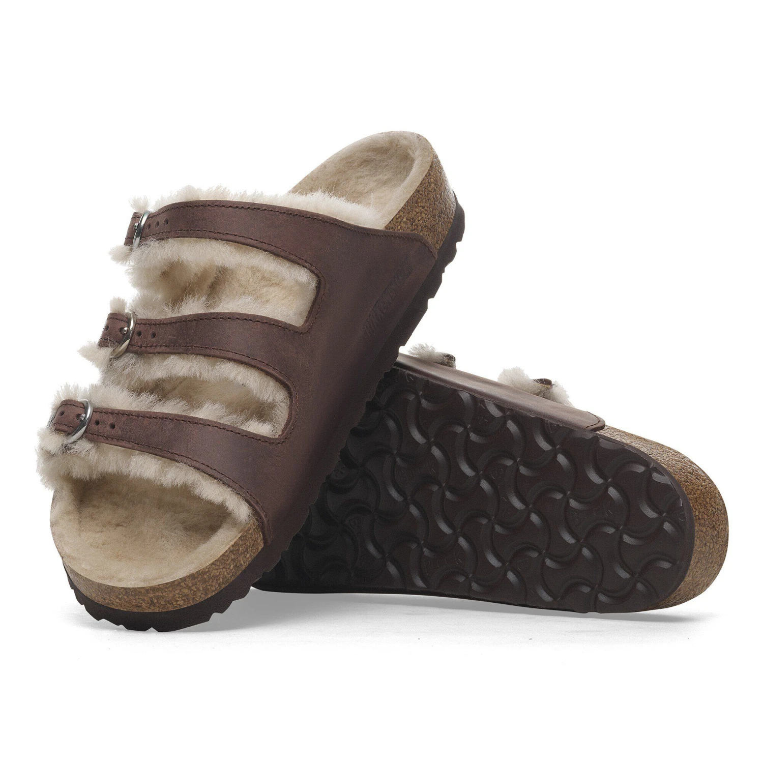 Birkenstock Florida Shearling Oiled Leather Habana 6 Birkenstock Florida Shearling Oiled Leather Habana - Image 6