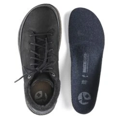 Birkenstock Honnef High Nubuck Leather Black -Birkenstock Shop 1020396 detail 3